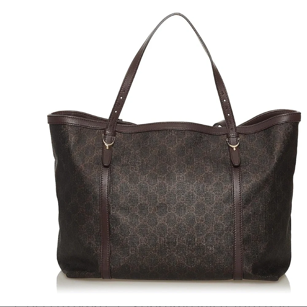 Gucci Brown GG Supreme Nice Tote Bag Dark brown.Excellent! Retail 1.2k - Picture 2 of 6